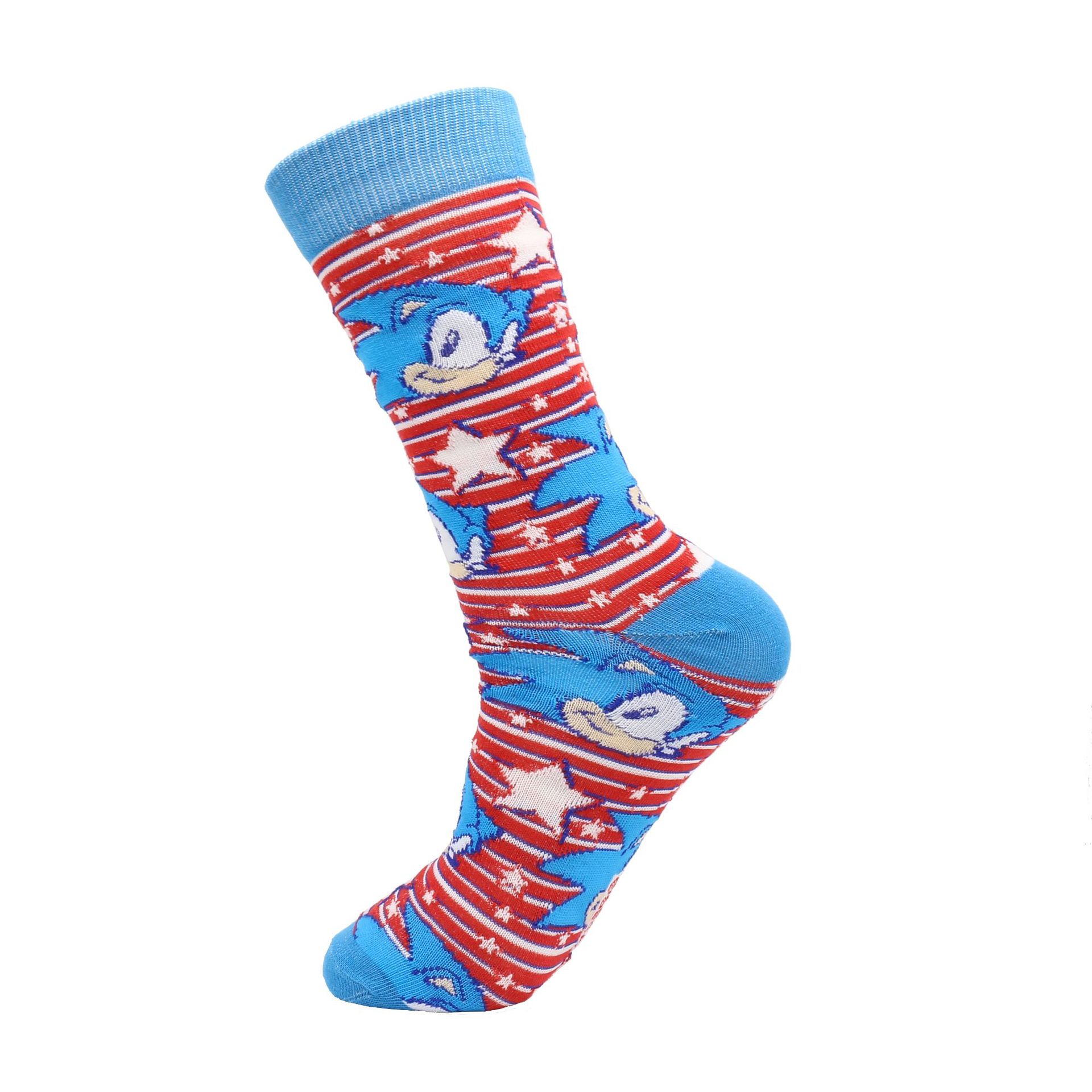 3 Pairs Cartoon Socks Cotton Crew Unisex Sock